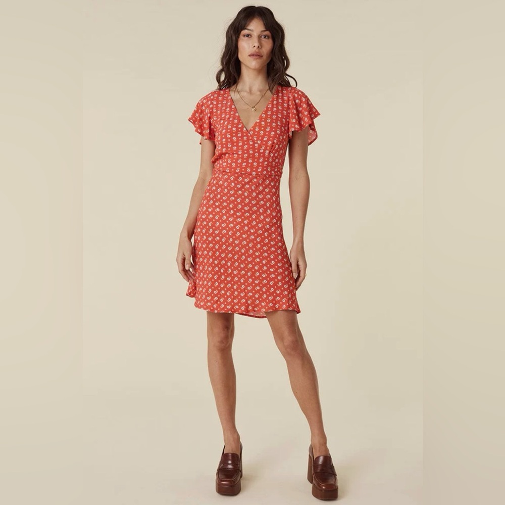 Spell Yellow Rose Bias Mini Dress – Desert Rose | Size S | Sample